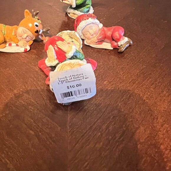 Touch Of Nature Figurine Miniature Christmas Fairies and Babies se of 4 - Picture 3 of 8